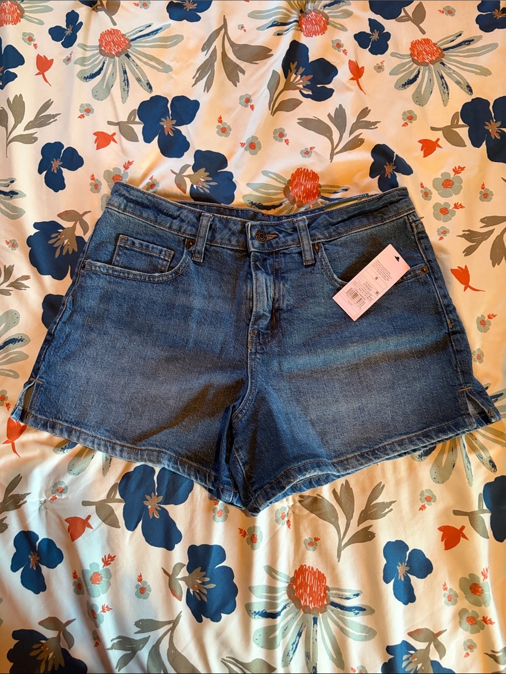Wild Fable Mid-Rise Midi Denim Shorts